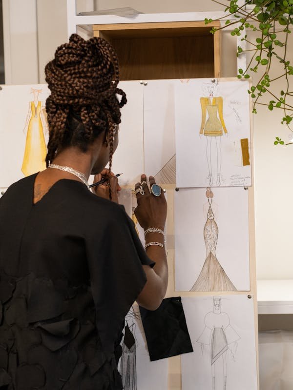 Silver Metallic Gown